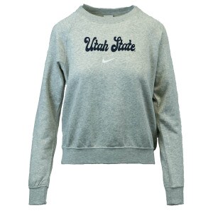 womens utah state nike sweatshirt gray